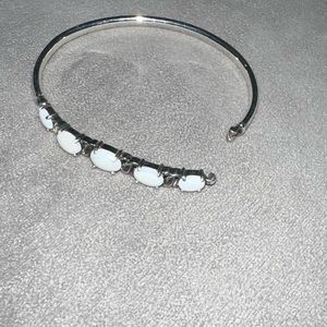 Silver opal latch bracelet, quality piece